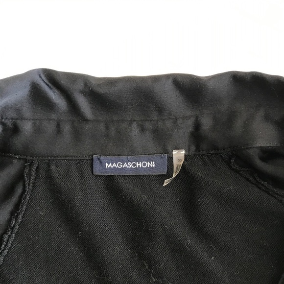 MAGASCHONI SILK/COTTON SHORT SLEEVE BLOUSE SZ SM - Picture 6 of 7